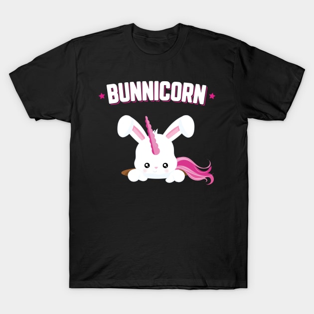 Bunnicorn Cute Bunny Unicorn Funny Easter T-Shirt by trendingoriginals